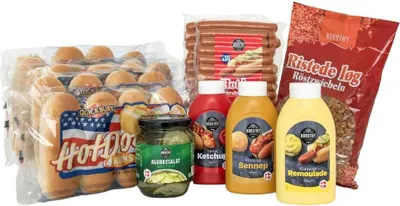 Produktbild von 20x Hot-Dog Box (Original Dänische Hot-Dogs)