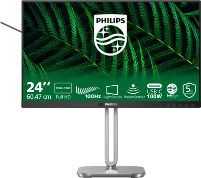 Immagine prodotto di Philips serie 5000 24B2G5301/00 monitor per computer 60,5 cm (23,8") 1920 x 1080 pixel Full HD LCD Nero