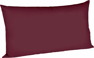 Produktbild von fleuresse Mako Satin Kissenbezug Colours Uni 40x80 cm Pflaume