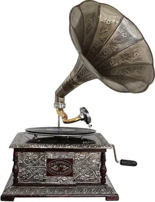 Produktbild von Nostalgie Grammophon Gramophone Dekoration mit Trichter Grammofon Antik-Stil (e)
