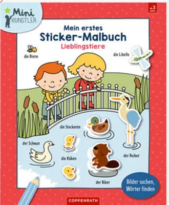 Image de Mein erstes Sticker-Malbuch: Lieblingstiere