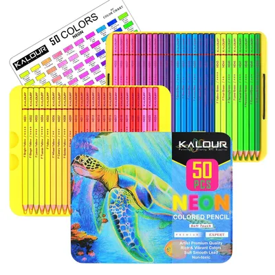 Obrázek produktu pro Neonové pastelky, 50 kusů, zářivé barvy