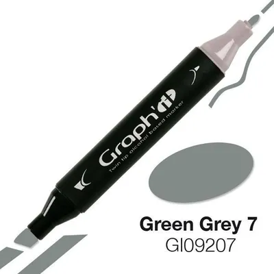 Image de Marqueur Graph'It à double pointe - Vert gris 7
