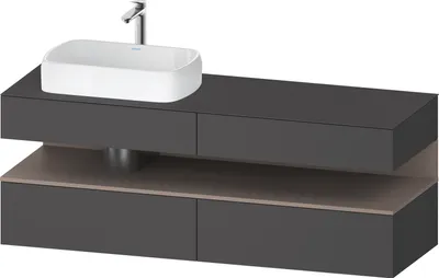 Produktbild von DURAVIT QA4777043490010 QTG KWTU WH Ek. 1600x550x600 Gt Mt. H