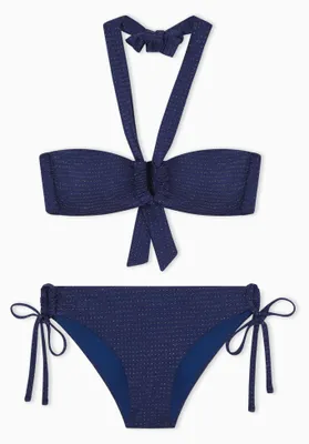 Produktbild von EMPORIO ARMANI Bandeau+Brief Bikini Set, Schwarz, XL Damen