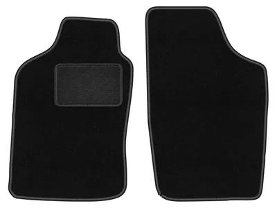Immagine prodotto di Wielganizator tappetini auto velours anteriori adatto per Nissan Micra K10 (1983-1991, hatchback) neri, set 2 pz, con fissaggi