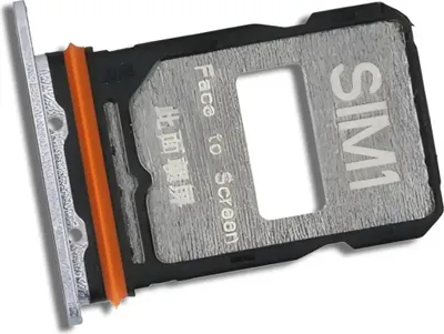 Produktbild von Original Dual-SIM-Kartenhalter für Xiaomi Poco F7 Pro 5G (24117RK2CG) Silber