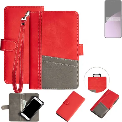 Produktbild von K-S-Trade Handy Schutzhülle für Xiaomi Civi 4 Pro Hülle Portemonnee Brieftasche Klapphülle Kartenfächer Flip Wallet Case Etui