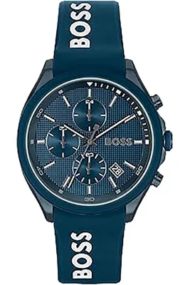 Produktbild von Hugo Boss Herrenuhr Geschwindigkeit 1514061 Quarzwerk rund Silikon blau