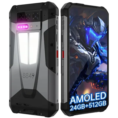 Zdjęcie produktu dla Smartfon Unihertz Tank 4 5G 24 GB pamięci RAM (12 + 12 wirtualnej) 512 GB pamięci 11 600 mAh Android 15