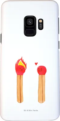 Produktbild von Mr. & Mrs. Panda Samsung Galaxy S9 Handyhülle Streichhölzer - Weiß - Geschenk, Cover, Handy Case, Schutzhülle, Smartphone Hülle, Liebesbeweis, Liebesgeschenk, Freundin