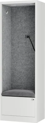 Produktbild von JAN NOWAK Akustikkabine Telefonkabine Meetingkabine SALLY MentalBox Grey Fog 60 cm