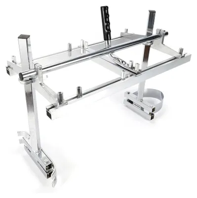 Produktbild von Kettensägen Sägewerk - Aufsatz für Motorsäge - 35–61 cm Schnittlänge - Tragbare Aluminiumlegierung - Führung zum Bretterschneiden - Silber