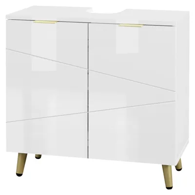 Productafbeelding van Badkamermeubel - Badkamerkast - Wastafelonderkasten - Wastafelmeubel - 60x60x30cm - 2 Deuren