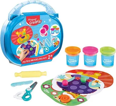 Image de Maped 907007 Maped Creativ my first Set de pâte à modeler ludique, 9 pièces, en coffret