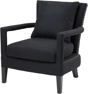 Produktbild von Casa Padrino Luxus Lounge Sessel Schwarz - Hotel Möbel