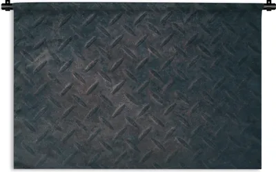 Produktbild von MuchoWow® Wandteppich Wandbehang Eisen - Diamantplatte - Rost 120x80 cm Tapisserie Dekoration Wandtuch - Wanddekorationen - Wandtücher