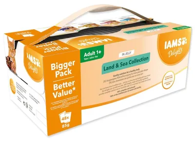 Image de Iams Cat mix viande en gelée multipack 4080g