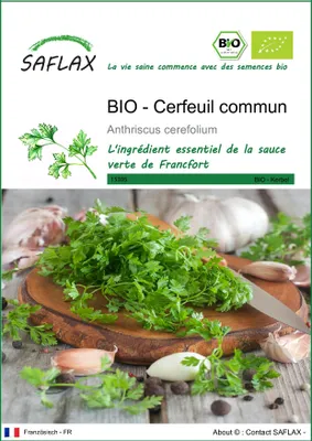 Image de SAFLAX  -- Cerfeuil commun - 800 graines - Anthriscus