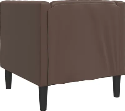 Produktbild von vidaXL Chesterfield-Sessel Braun Kunstleder