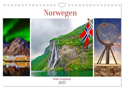 Produktbild von Norwegen - Wilde Schönheit (Wandkalender 2027 DIN A4 quer), CALVENDO Monatskalender