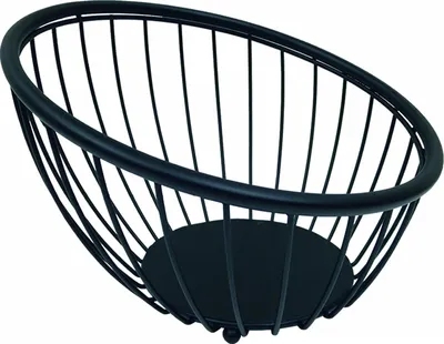 Produktbild von Artex Obstkorb/Obstschale - Metall - schwarz - rund - 28 x 10 cm