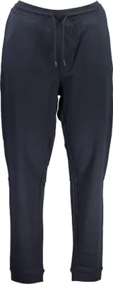 Produktbild von Blaue Herren-Sporthose aus Baumwolle mit Kordelzug und Taschen