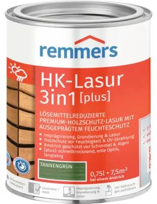 Produktbild von Remmers HK-Lasur 3in1 [plus] tannengrün 0,75L