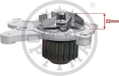 Produktbild von OPTIMAL Kühlmittelpumpe Wasserpumpe für HYUNDAI TUCSON (JM) AQ-2083