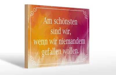 Produktbild von Holzschild Spruch 30x20cm am schönsten sind wir wenn wir