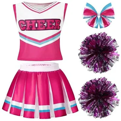 Zdjęcie produktu dla Kostium cheerleaderki na halloween strój dla dziewczynki karnawał