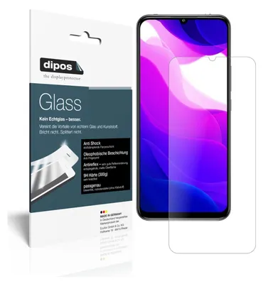 Obrázok produktu pre 2x ochranná fólia pre Xiaomi Mi 10 Lite 5G matt - Anti-Shock 9H Film dipos Glass Plastic Glass