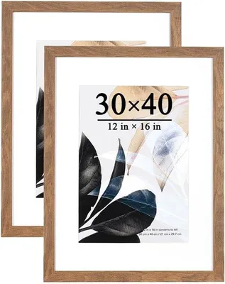 Immagine prodotto di Set con cornice in legno 30x40 cm e plexiglas