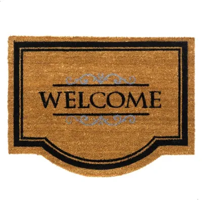 Image de Paillasson Bienvenue 60 x 80 cm - Paillasson coco - Naturel