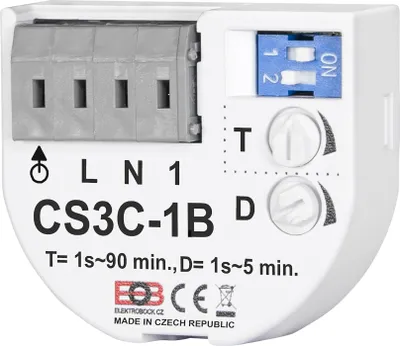 Image de Interrupteur horaire EOB 138, CS3C-1B, blanc
