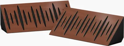 Obrázek produktu pro balení 2 kusů - Úzká akustická rohová basová past | velikost: 23 x 50 cm | barva: (ořech, Pulse-mini-horizon)