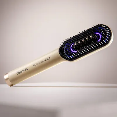 Obrázok produktu pre Cecotec HairCare Revitalize Little, Dospelý, Plochá kefa na vlasy, Šampanské, 1 kusov