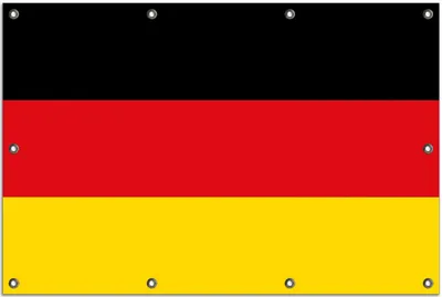 Produktbild von Wallario Outdoor-Poster für Garten oder Balkon, Motiv Deutsche Flagge, in ca. 80 x 120 cm