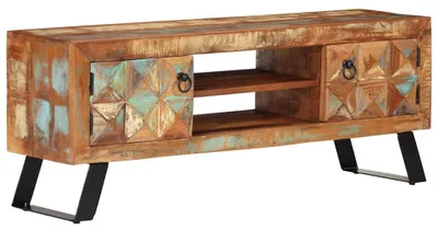 Produktbild von vidaXL TV-Schrank 112x30x45 cm Altholz Massiv