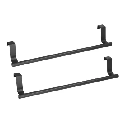 Imagen del producto de Soporte para toallas, sujetatoallas, barra para toallas, toallero para puerta de armario, toallero resistente, artículos de almacenamiento para el hogar