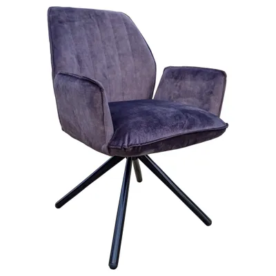 Produktbild von Drehbarer Esszimmer Polsterstuhl City Monolith Armlehnenstuhl