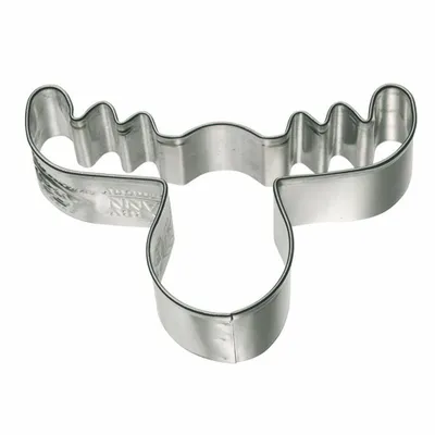 Immagine prodotto di Birkmann Ausstechform Elchkopf, Ausstecher, Plätzchenform, Keks, Plätzchen, Edelstahl, 6.5 cm, 193123