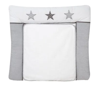 Produktbild von Schardt Wickelauflage 80 x 75cm mit Frotteebezug, Design Stern Grau