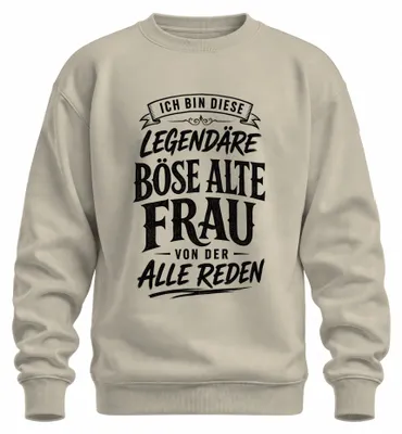 Productafbeelding van Legendarische boze oude vrouw - statement, sarcasme - sweatshirt, trui, natuur, XXL