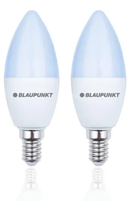 Produktbild von Blaupunkt Glühbirne e14 - Led Lampe - Matt, 10W (entspricht 80W, 100W) - 820 Lumen - 6000K Kaltweiß - Nicht‑Dimmbar - 2er Set