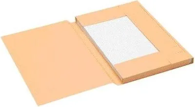 Produktbild von Jalema – Aktenmappe Folio, 3 Klappen, 100 % recycelter Karton, 250 g, chamoisfarben | 25 Stück