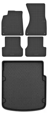 Produktbild von Gummimatten + Kofferraumwanne für Audi A7 2011-2018 – Schwarz, passgenau – Wielganizator
