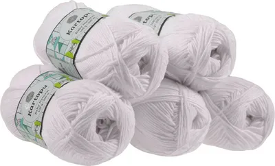 5 x 100g Kartopu Baby Natural, 51% Polyacryl, puderrosa