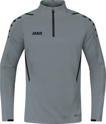 Produktbild von JAKO Unisex Ziptop Challenge, Farbe:steingrau/schwarz, Größe:S