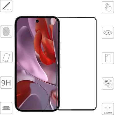 Image de Film de protection en verre trempé 0,3 mm pour écran LCD complet 3D Premium du Google Pixel 9a 1x H9